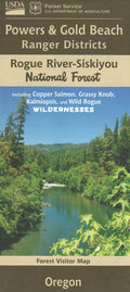 Front cover of Rogue River National Forest - Powers & Gold Beach Ranger District Map