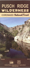 Front cover of Pusch Ridge Wilderness, Coronado National Forest, national forest map