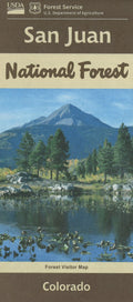 Front cover of San Juan National Forest, Co Visitor Map