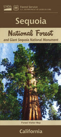 Front cover of Sequoia National Forest Map and Giant Sequoia National Monument