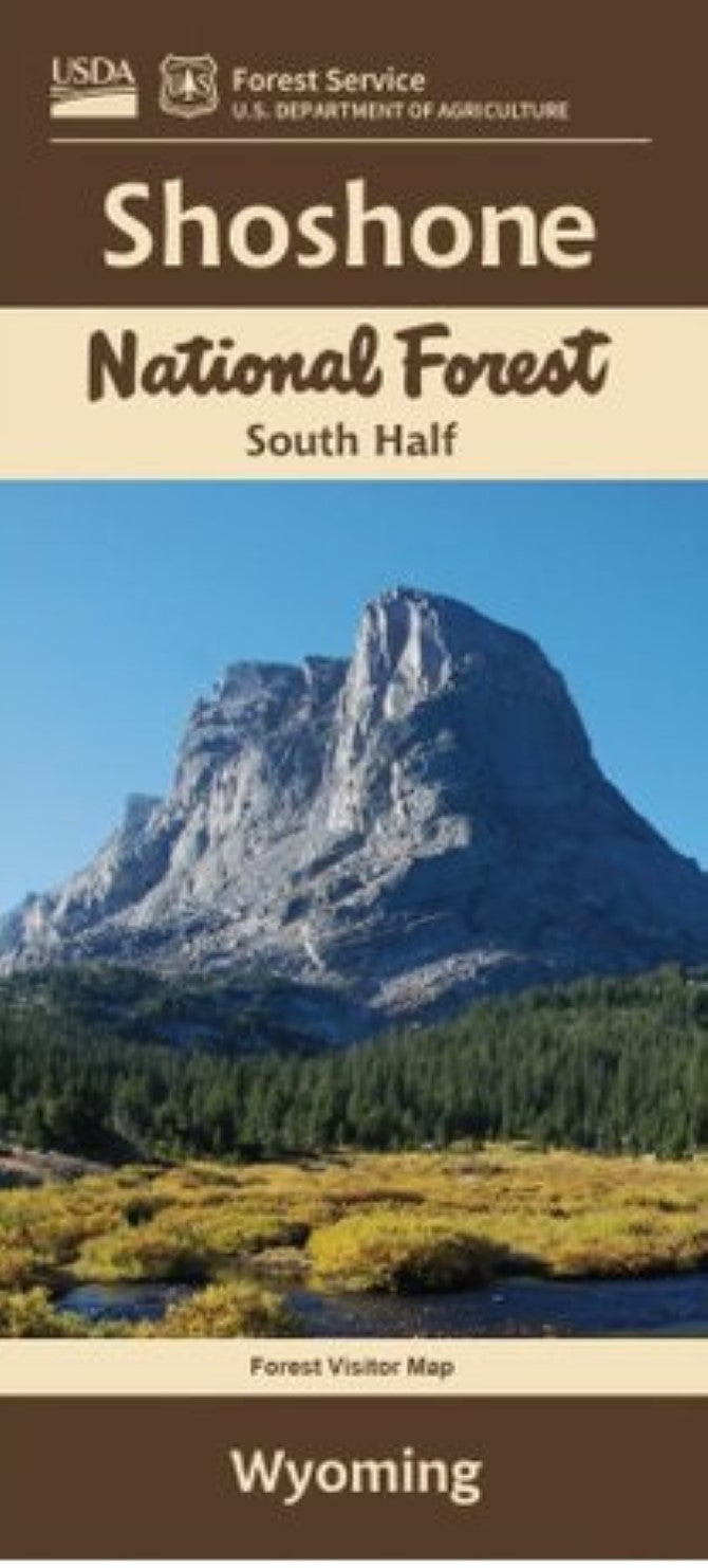 Front cover of Shoshone National Forest, South Half, national forest map