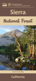 Front cover of Sierra National Forest, California, national forest map
