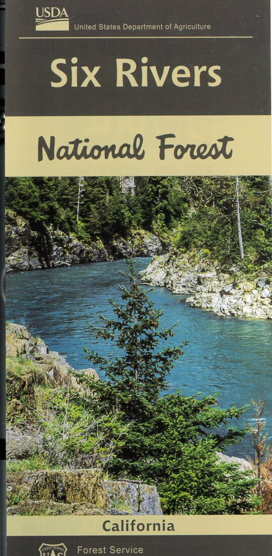Front cover of Six Rivers National Forest, California, national forest map