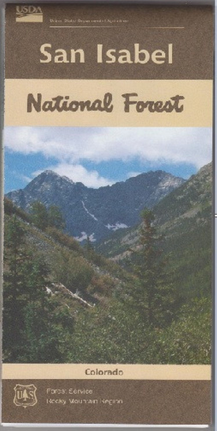Front cover of San Isabel National Forest Map