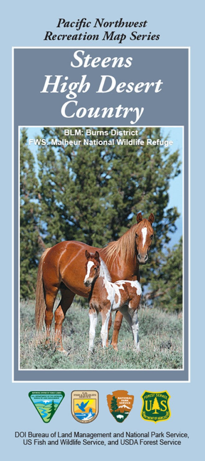 Front cover of Steens High Desert Country Map