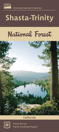 Front cover of Shasta Trinity National Forest, CA, national forest map