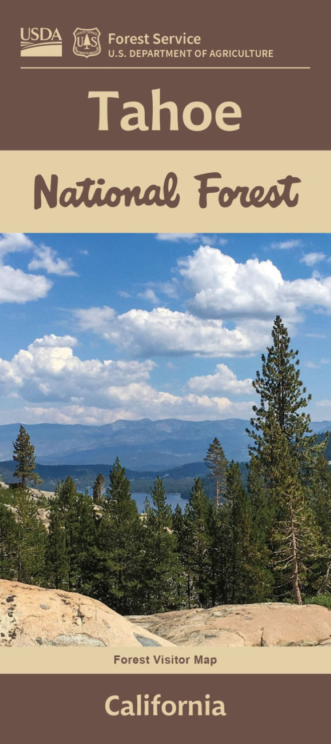 Front cover of Tahoe National Forest, CA, national forest map