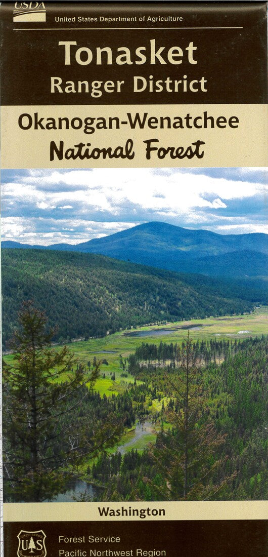 Front cover of Okanogan-Wenatchee NF, Tonasket Rd, WA, national forest map