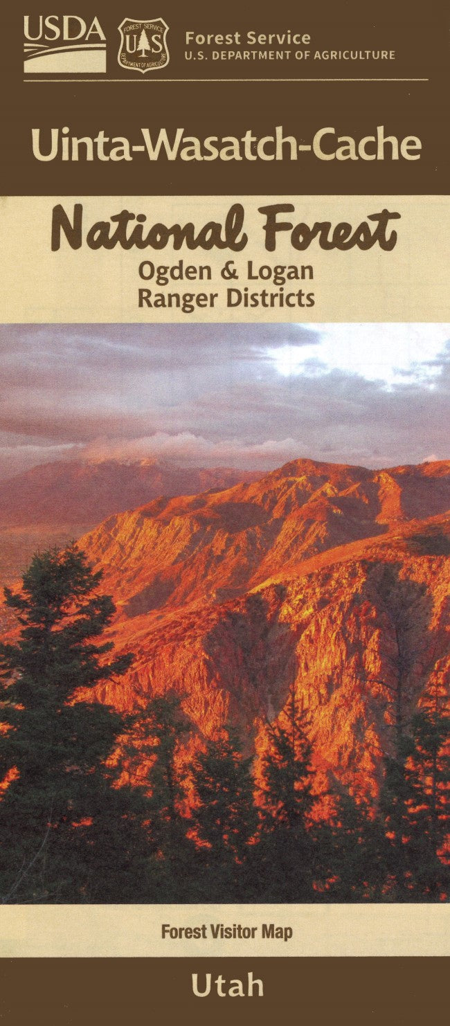 Front cover of Uinta-Wasatch-Cache National Forest - Ogden and Logan Ranger Districts Map