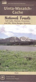 Front cover of Uinta Wasatch Cache National Forest Salt Lake, Kamas, Evanston, And Mt. View Ranger Districts Utah/wyoming, national forest map