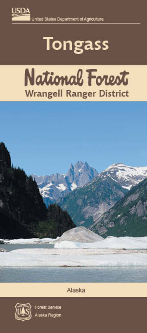 Front cover of Tongass NF Wrangell Ranger District, AK, national forest map