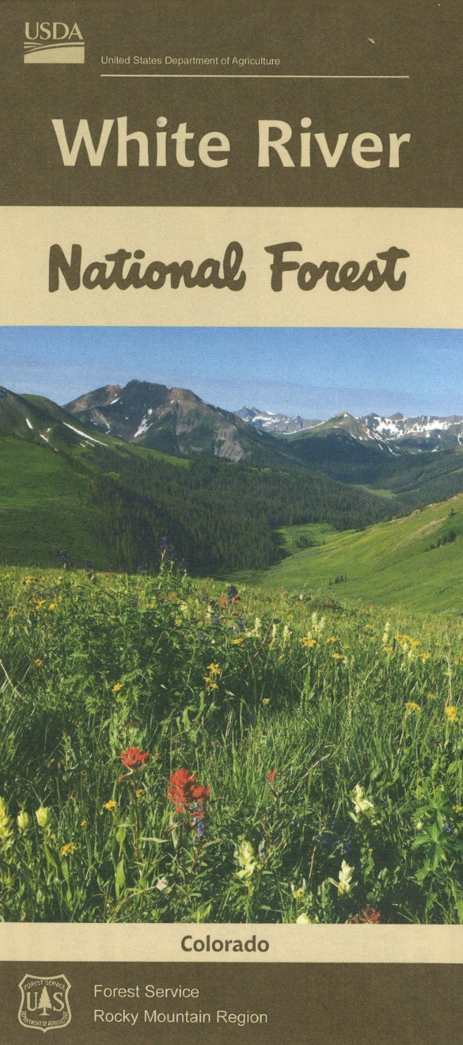 Front cover of White River National Forest Map