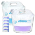 Emergency Zone 4 Liter Collapsible Water Pouch with Tablets (2 Pack)