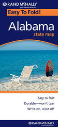 Front cover of Rand McNally Alabama, Easy to Fold, state map