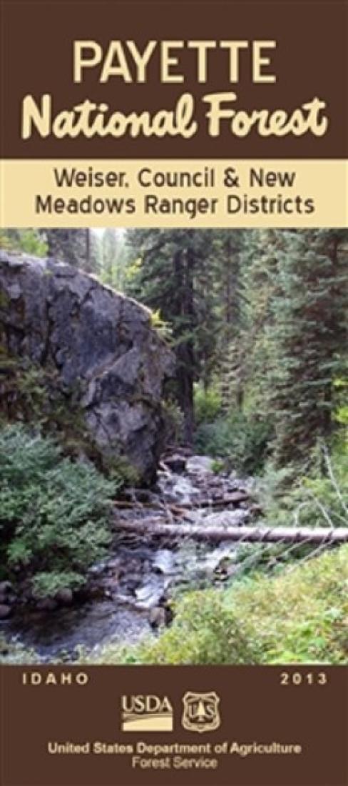 Front cover of Payette National Forest - Weiser, Council and New Meadows Ranger Districts Map - Waterproof