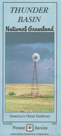 Front cover of Thunder Basin National Grassland, national forest map