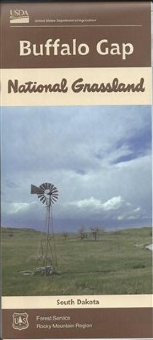 Front cover of Buffalo Gap National Forest Map
