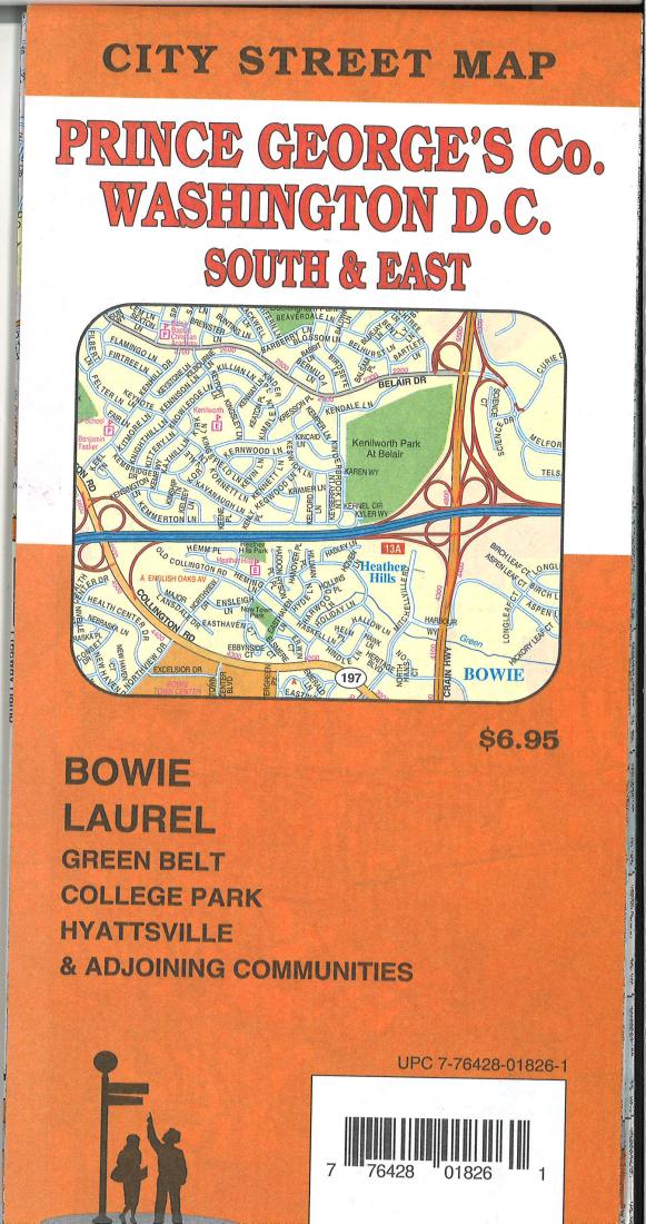 Front cover of GM Johnson Prince George's County / Washington DC South East, Maryland Street Map