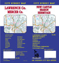 Front cover of GM Johnson New Castle, Sharon, Hermitage, Lawrence and Mercer County, Pennsylvania, county map