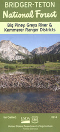 Front cover of Bridger-Teton National Forest - Big Piney, Greys River, Kemmerer Ranger Districts Map