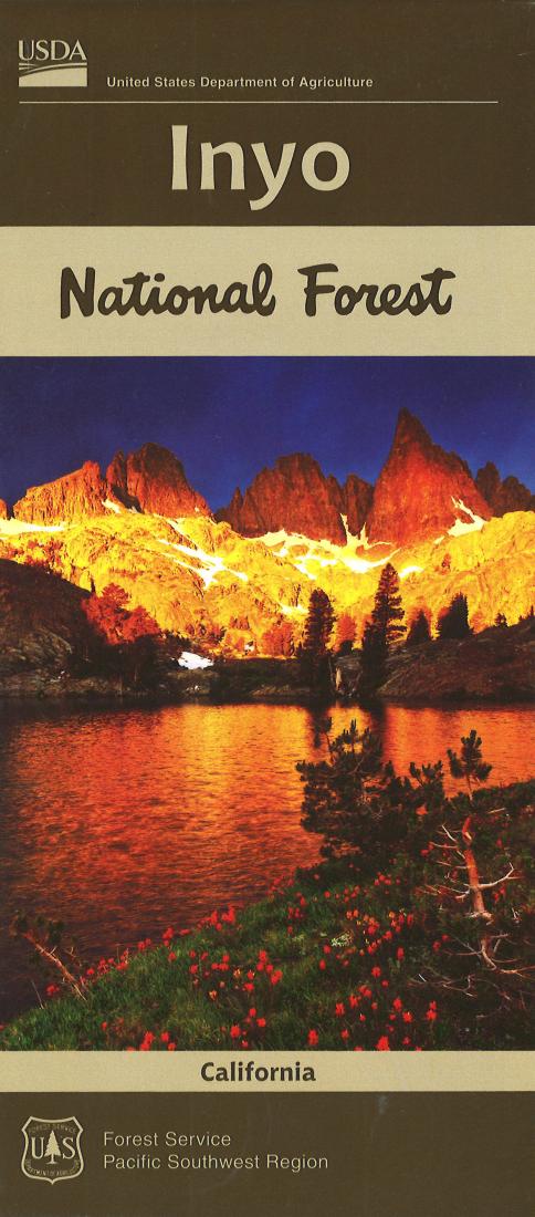 Front cover of Inyo National Forest Map