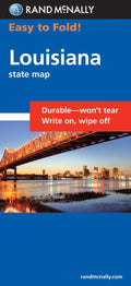 Front cover of Rand McNally Louisiana, Easy to Fold State Map