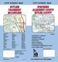 Front cover of GM Johnson Northern Allegheny county, Butler county, city street map