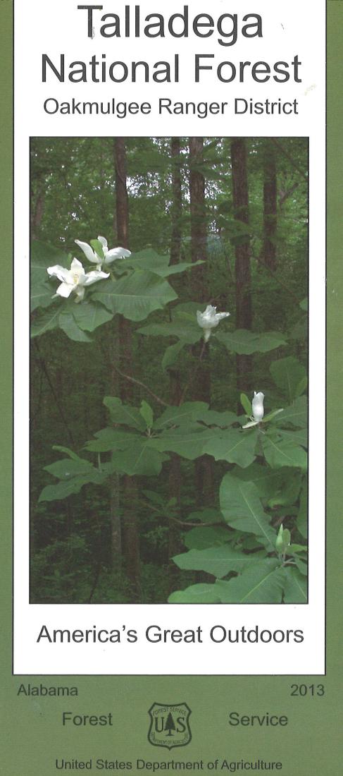 Front cover of Talladega National Forest Map