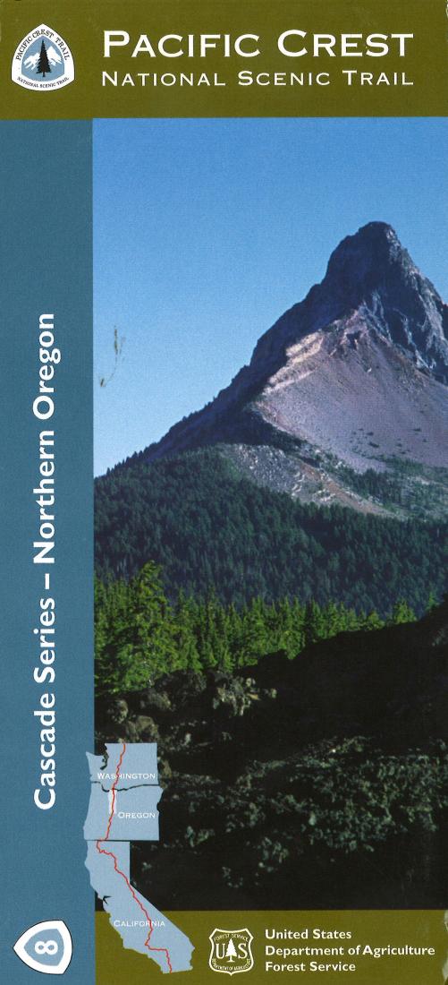 Front cover of Northern Oregon - Willamette Pass to the Columbia River, national forest map