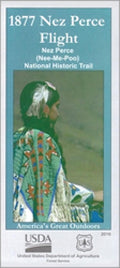 Front cover of Nez Perce (Nee-Me-Poo) National Historic Trail Map - Waterproof