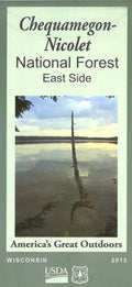 Front cover of Chequamegon Nicolet National Forest - East half map