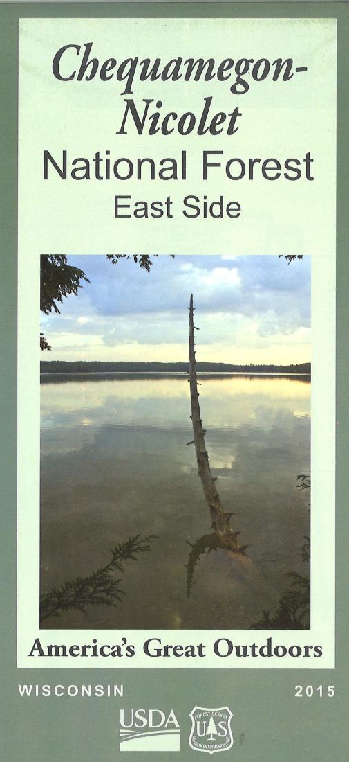 Front cover of Chequamegon Nicolet National Forest - East half map