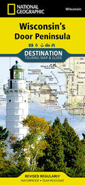 Front cover of National Geographic Wisconsin's Door Peninsula DestinationMap
