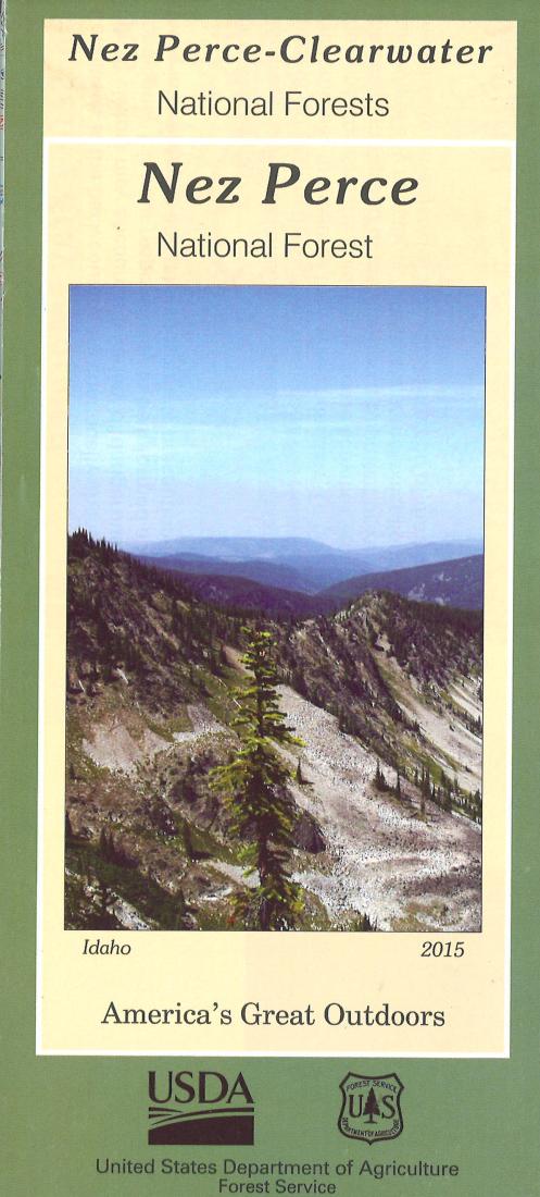 Front cover of Nez Perce National Forest Map