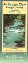 Front cover of Williamette National Forest, McKenzie River National Recreation Trail & McKenzie River Ranger District, national forest map
