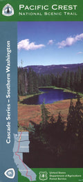 Front cover of Southern Washington - Oregon-Washington border to Alpine Lakes Wilderness, national forest map