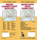 Front cover of GM Johnson Beaver County, Western Allegheny County, city street map