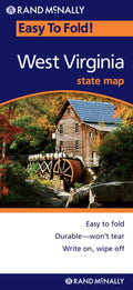 Front cover of Rand McNally West Virginia, Easy to Fold, state map