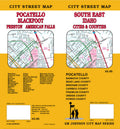 Front cover of GM Johnson South east Idaho, cities and counties, city street map