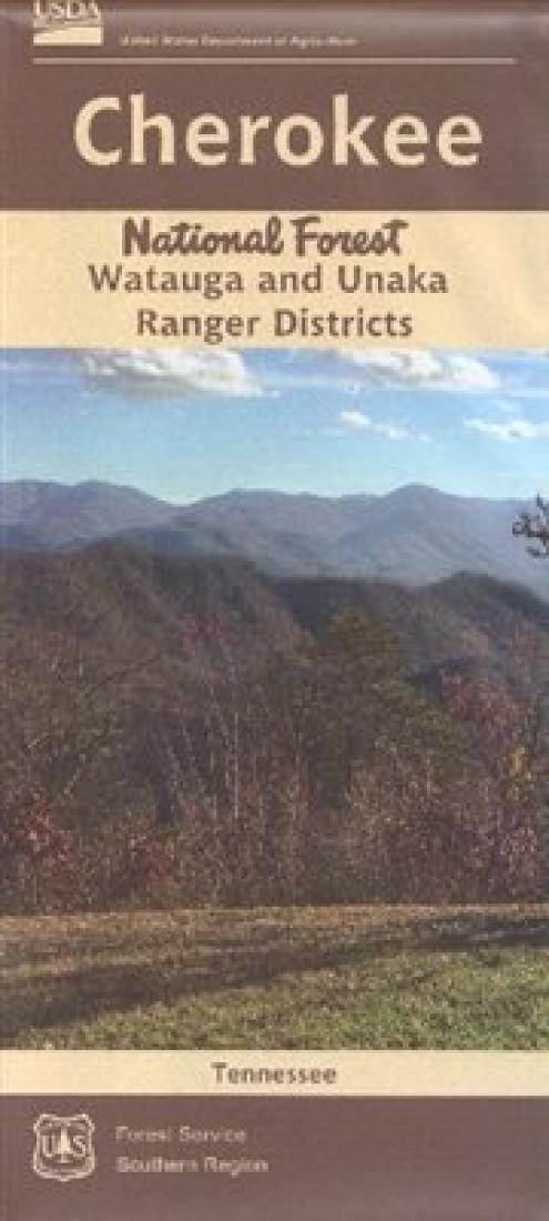 Front cover of Cherokee National Forest (North) - Watauga and Unaka Ranger Districts Map