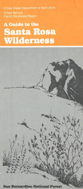 Front cover of Santa Rosa Wilderness Map