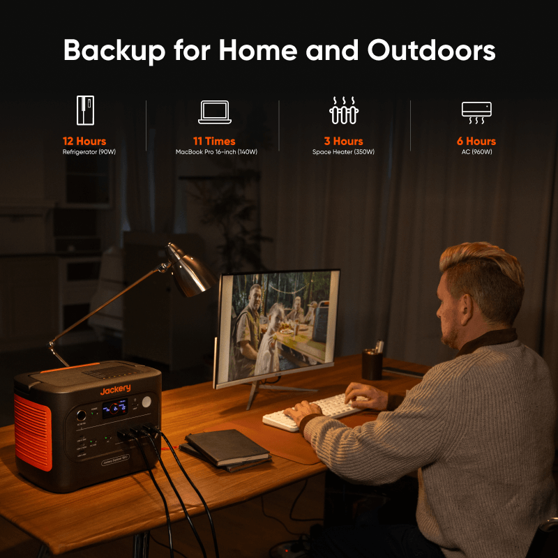 Jackery Explorer 1500 v2 Portable Power Station, 1536Wh, view 3