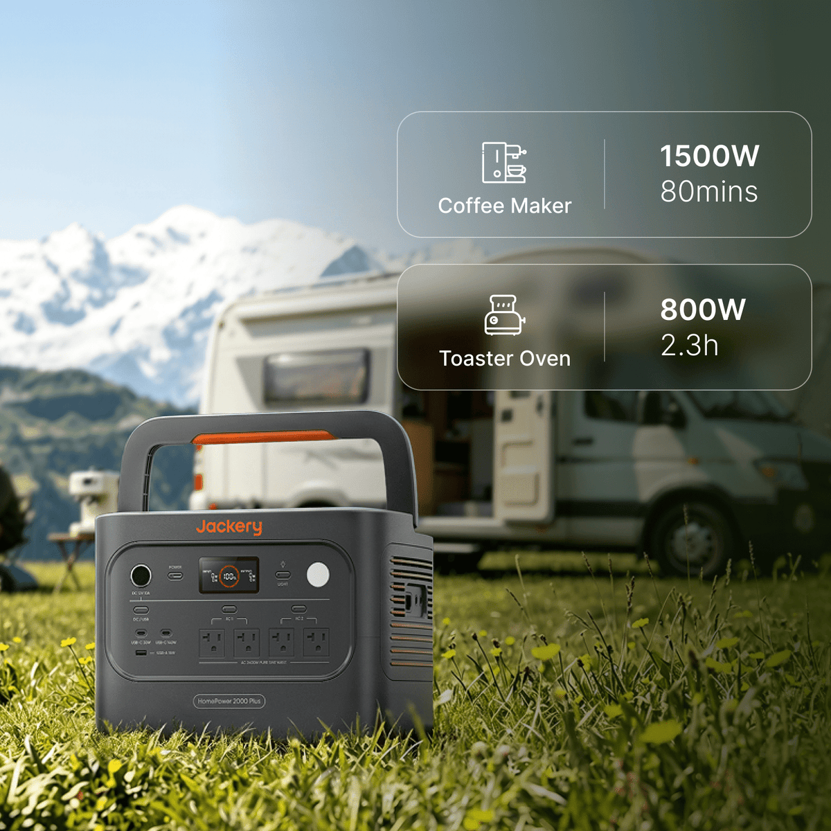 Jackery HomePower 2000 Plus v2 Power Station, 2048Wh, view 5
