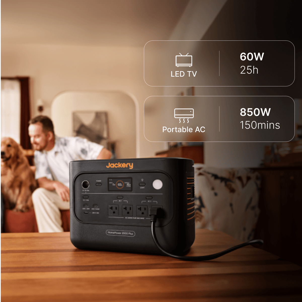 Jackery HomePower 2000 Plus v2 Power Station, 2048Wh, view 4